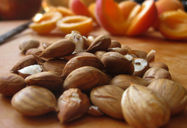 Много косточек абрикоса