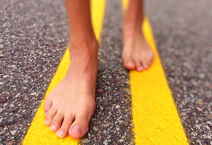 Ходьба по асфальту