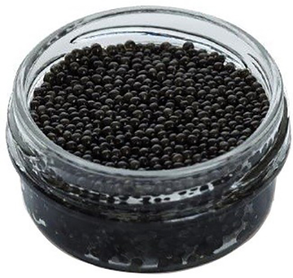 Банка с черной икрой