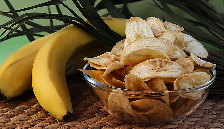 Бананы и чипсы
