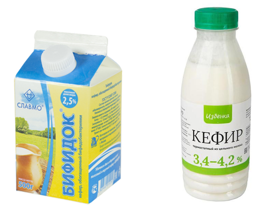 Бифидок и кефир