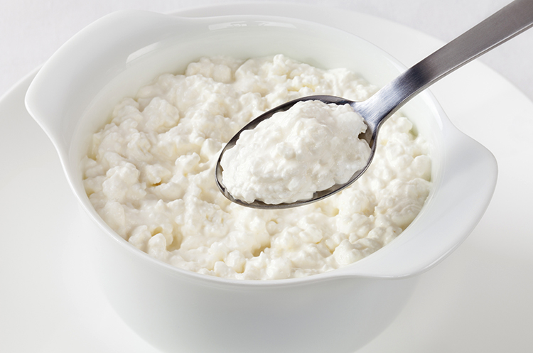 Ложка с творогом