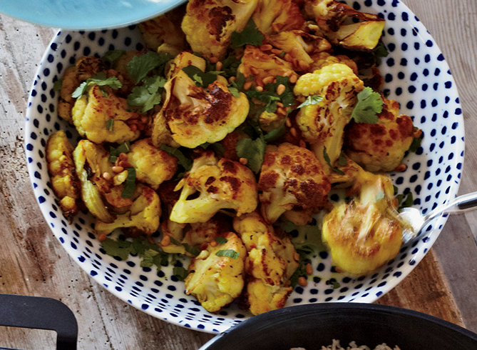 Приготовленная цветная капуста