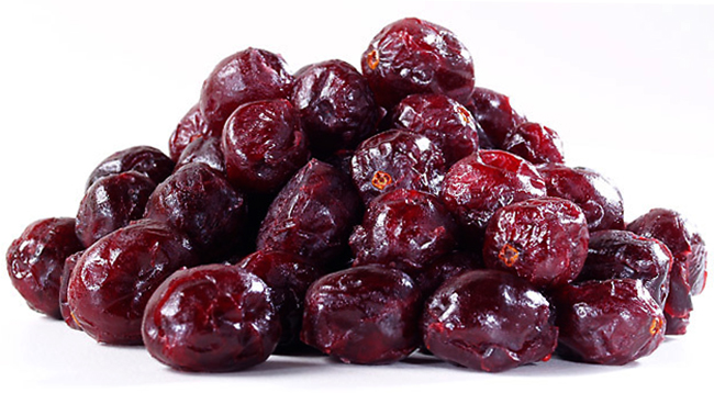 Горка сушеной клюквы