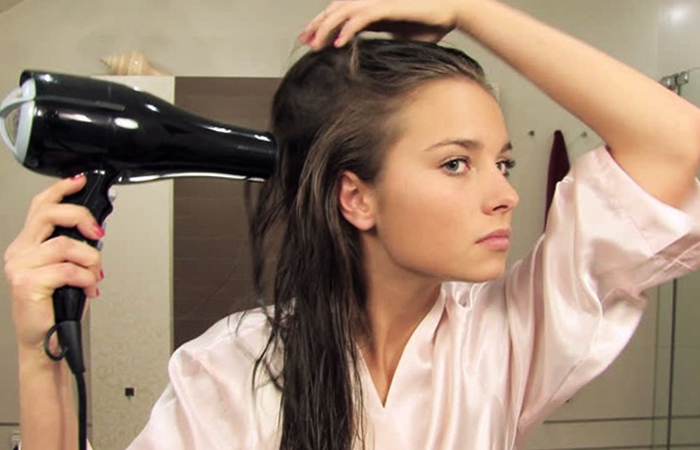 Использование фена