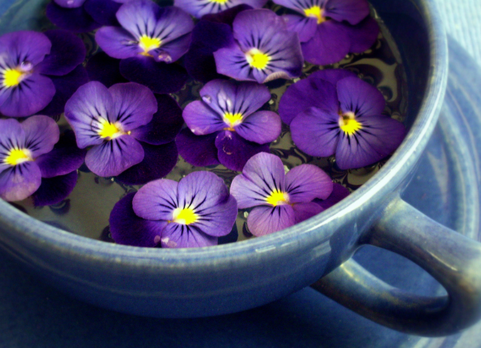 Напиток с фиалкой