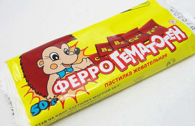 Гематоген в упаковке