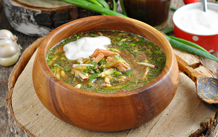 Готовая окрошка