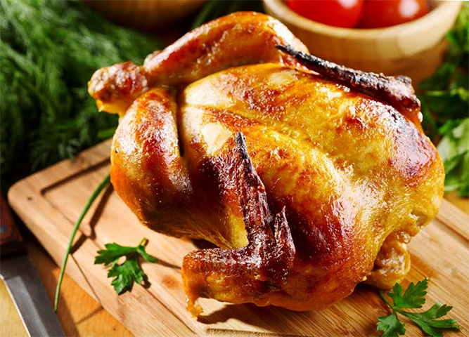 Свежая курица гриль