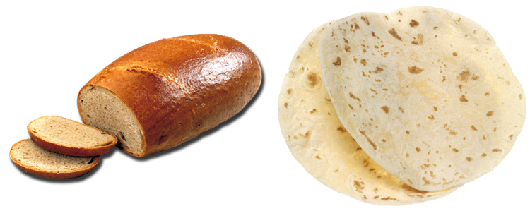 Хлеб и лаваш