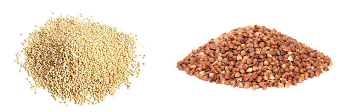 Киноа и гречка