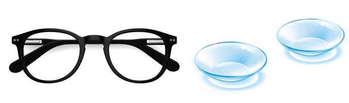 Очки и линза