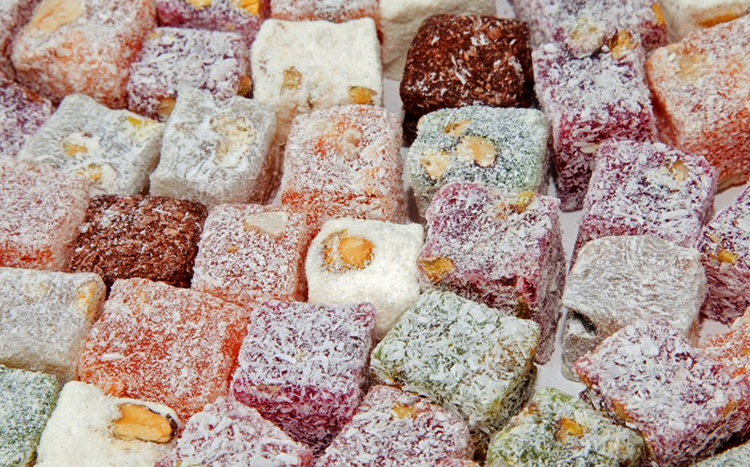 Много разного лукума