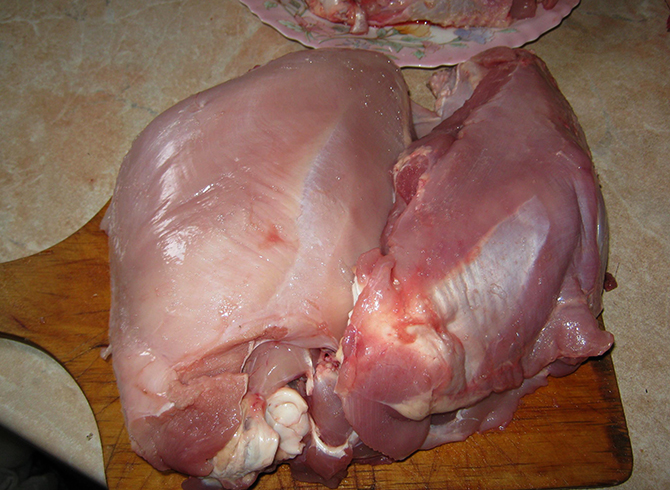 Свежее мясо индейки