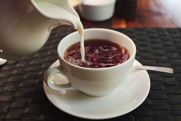 Наличие чая из молока