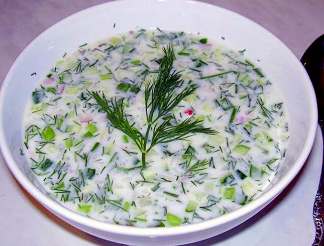 Как выглядит окрошка