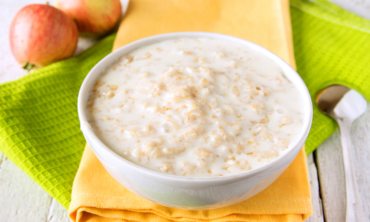 Свежая овсяная каша