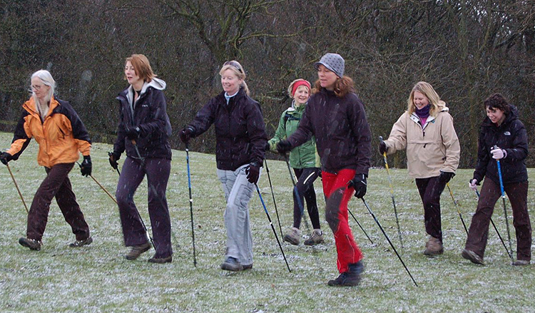 Практика скандинавской ходьбы