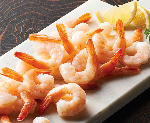 Приготовленные креветки