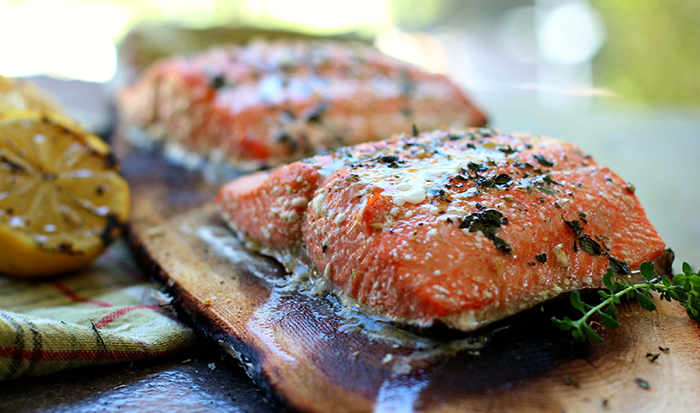 Приготовленный лосось