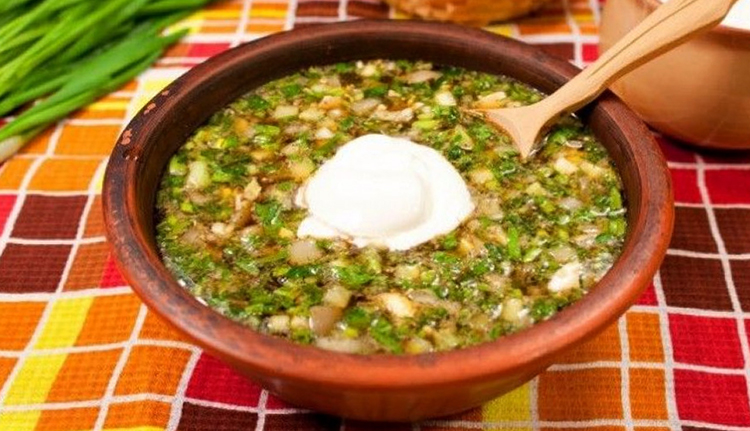 Приготовленная окрошка