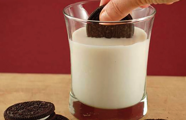 Рисовое молоко с печенье