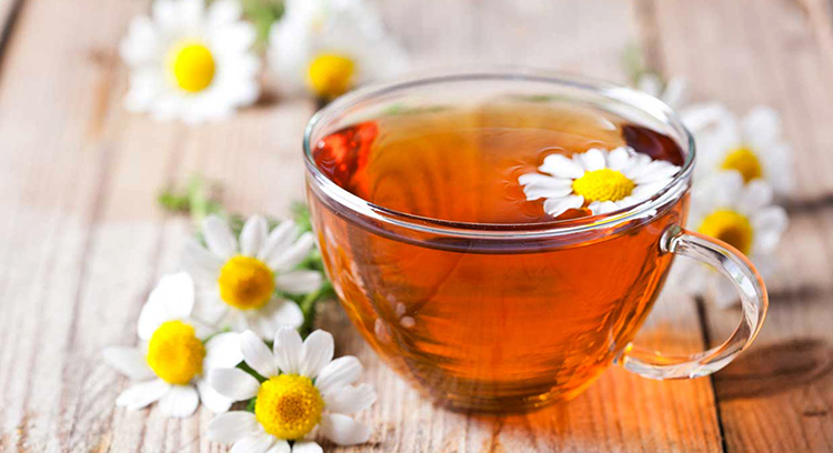 Свежий ромашковый чай