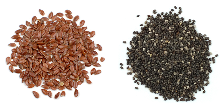 Семена льна и чиа