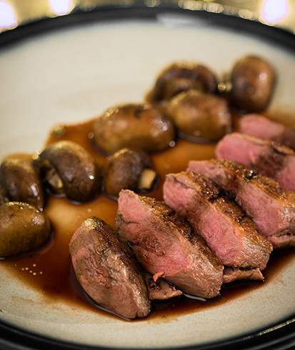 Шампиньоны с мясом