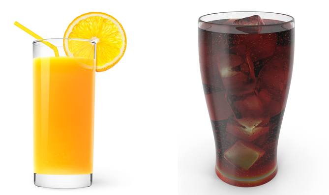 Сок и газировка