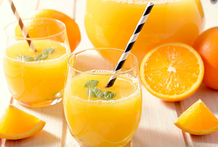 Соки с трубочкой