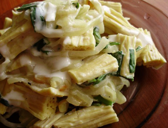 Спаржка и лук