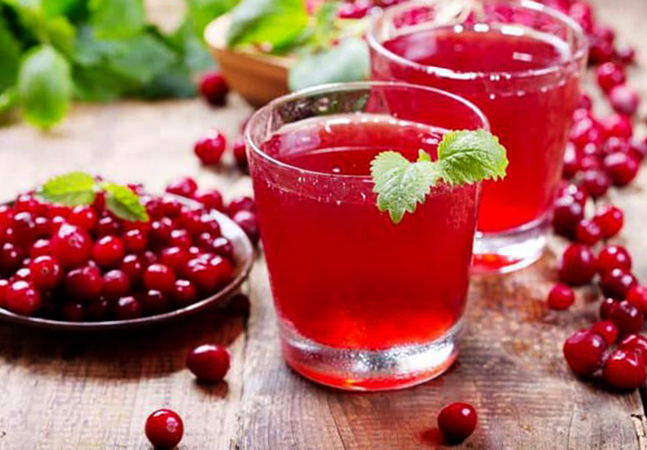 2 стакана морса из клюквы