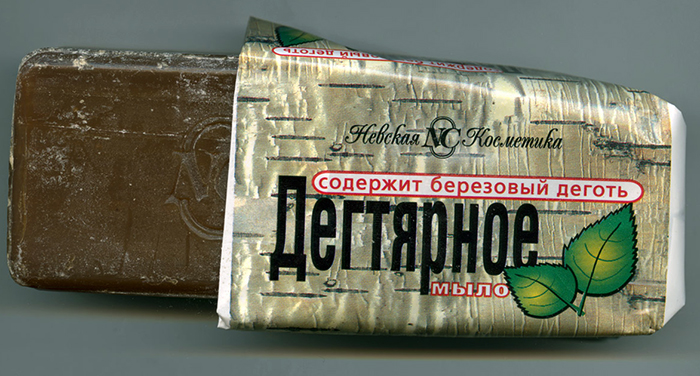 Как выглядит дегтярное мыло