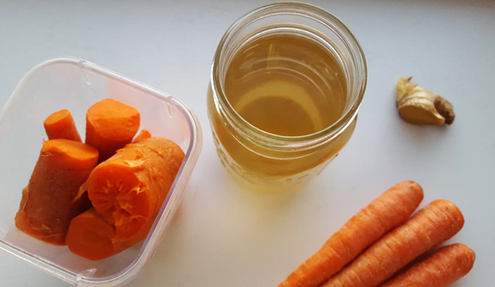 Свежий морковный чай