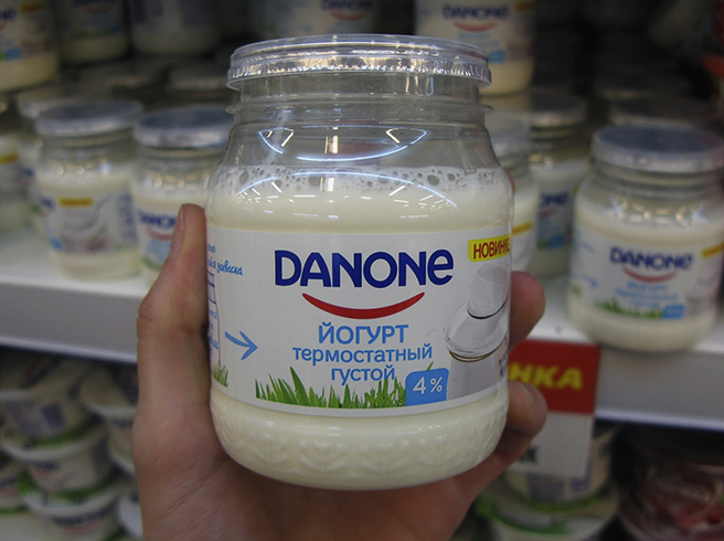 Термостатный йогурт в магазине