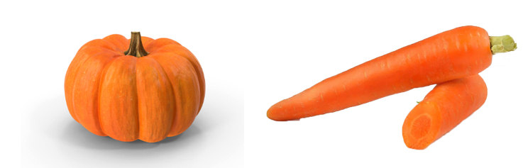 Тыква и морковь