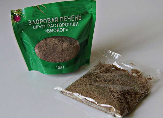 Упаковка свежего шрота