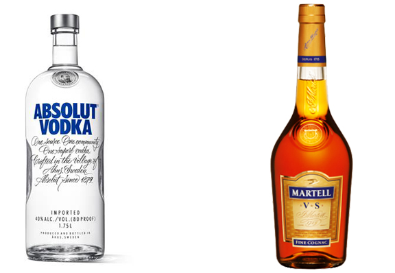 Водка и коньяк