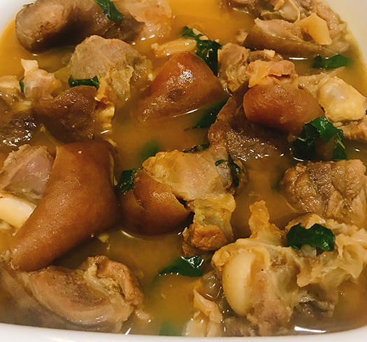 Приготовленное козье мясо