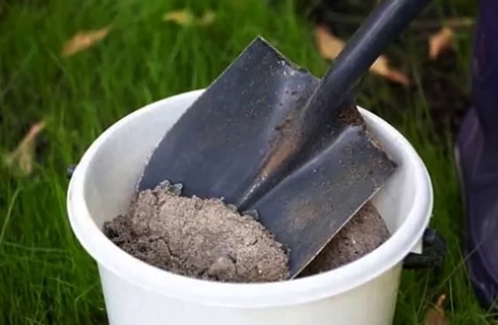 Зола в ведре