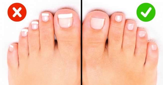 подстриженные ногти